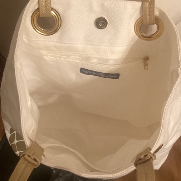 Signature Weekend Fabric Pineapple Tote Shoulder Bag - Picture 3 of 5